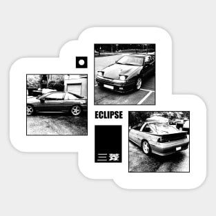 MITSUBISHI ECLIPSE D20 Black 'N White Archive Sticker